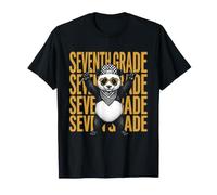 Seventh Grade T-Rex Teacher Back to School Rock Gesture T-Shirt