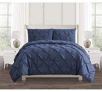 SeventhStitch Diamond Pinch Pleat Pintuck Duvet Cover Set 100% Soft Brushed Microfibre Quilt Covers Bedding Bed Sets Single Double King Super King with Pillow Cases