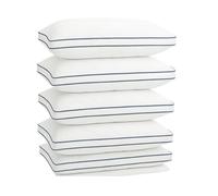 SeventhStitch Pillows 4 Pack Soft Quilted Bed Pillow Side Sleeper Bounce Back Hotel Quality - White Pillows Neck Pillow Shoulder Back Support Firm Machine Washable (4, Quilted Cloud Pillow)