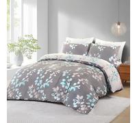 SeventhStitch Printed Duvet Cover Set 3 Piece, 100% Cotton Percale 200 Thread Count Reversible Quilt Covers White | Black | Charcoal Grey | Bedding Sets Double King Super King Size (King)
