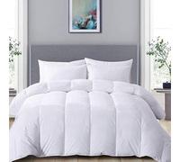 SeventhStitch Soft Quilted White All Season Comforter Duvet Insert Polypropylene Down Alternative Bedding Bed Quilt Comforter- Winter Summer Warm Fluffy Duvets (10.5 TOG, Single)