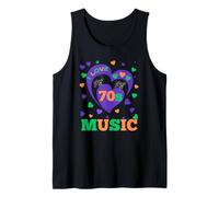 Seventies I Love 70s Music I Heart The 70's Colourful Tank Top