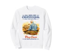 Seventies Men Chess Player Vintage Quote Sweatshirt