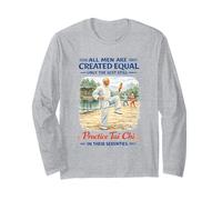 Seventies Men Tai Chi Vintage Quote Long Sleeve T-Shirt