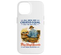 Seventies Men Vinyl Record Player Vintage Quote Case for iPhone 14