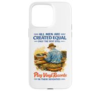 Seventies Men Vinyl Record Player Vintage Quote Case for iPhone 15 Pro Max