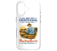 Seventies Men Vinyl Record Player Vintage Quote Case for iPhone 17