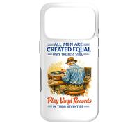 Seventies Men Vinyl Record Player Vintage Quote Case for iPhone 17 Pro