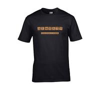 Seventy is Only Thirteen in Scrabble. Desperately Aging Board Game Parody Men's T-Shirt Black