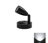 SEVEQIS 12V LED Interior Reading Lights Switch Campervan Boat Portable Auto Lamp RV Camper Accessories(Black 6000K)