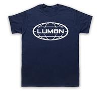 Sever Lumon Globe Logo Mens T-Shirt, Navy Blue, XL