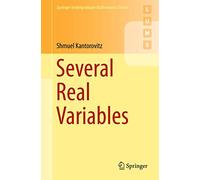 Several Real Variables – Springer Undergraduate Mathematics Series