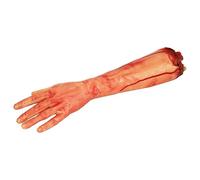 Severed Arm Halloween Prop - Pack of 1-17.5"/45cm Long Fake Severed Arm with Bloody Stump - Adults Halloween Fancy Dress Prop