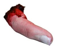 Severed Body Parts, Severed Fingers Halloween Props, Bloody, 3.15in | Realistic Bloody Design, for Haunted Houses, Great for Halloween Parties