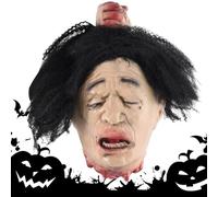 Severed Head Halloween Prop,Bloody Cut off Head Halloween Prop | Latex Horror Decoration for Indoor Outdoor Bedrooms Patios Haunted Houses Living Rooms