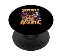 Severely Acoustic Musician Guitar Player Instrument Music PopSockets Adhesive PopGrip