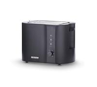 SEVERIN Automatic 2-Slot Toaster, 800 W, Up to 2 Slices, With Burnishing Degree Adjustment & Defrost Function, Black, AT 9552