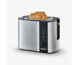 Severin Automatic Toaster 2 Slice Brushed Stainless Steel Silver 800W - 2589