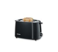 SEVERIN Automatic toaster, toaster with roll attachment, high-quality toaster with crumb drawer and 700 W power, black, AT 2287