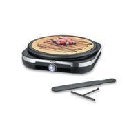 Severin Crepe Maker, Classic Style, Non-Stick, 1500 Watts, Black