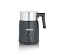 Severin Design Induction Milk Frother, 400 ml, Hot and Cold Foam Maker, Dishwasher Safe, Easy Cleaning, Chocolate Function, 500 W, Matte Black, Spuma Lite, SM 3579