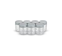 Severin EG 3513 Set of 7 Yoghurt Jars with Leak-Proof Lid, 150 milliliters, Glass/Gray