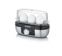 Severin EK 3163 3 œufs Noir, Acier inoxydable, Transparent