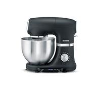 SEVERIN Food Processor with Built-in Scale, 3 kg Dough or 5.5 L, Heavy Duty Food Processor with Kneading Hook, Flat Beater and Whisk, 1000 W, Black, KM 3898