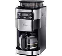 Severin KA 4810 Freestanding Semi-auto Drip coffee maker 1.37L 10cups Black,Stainless steel coffee maker KA 4810, Freestanding, Drip coffee maker, 1.37 L, Built-in grinder, 1000 W, Black,