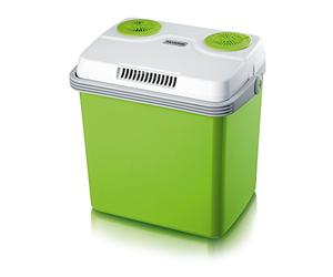 SEVERIN KB 2923 Electric cool box (with cooling & warming function, 25 L, incl. 3 sockets for mains connection, additional 12 V connection cable for cigarette lighter & USB connection)