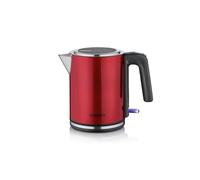 SEVERIN Kettle 1 L, electric kettle, anti-limescale filter, XXL opening, powerful and compact, 100% BPA-free, 2400 W, stainless steel, WK 3427