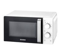 SEVERIN Microwave Solo, Microwave for Defrost and Heating, Microwave with Turntable for Even Heat Distribution, White/Black, MW 7885
