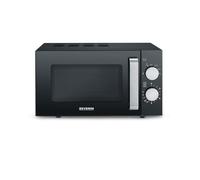 Severin - Microwave w/ceramic plate 20L/800W - Black/Steel (24203)