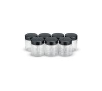 SEVERIN Replacement Jars for Yoghurt Makers, Yoghurt Jars with Lids (7 x 150 ml), Suitable Yoghurt Machines JG 3516 / JG 3518 / JG3519 / JG 3520 / JG 3521 and JG 3525, Black, EG 3514