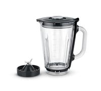 SEVERIN Stand Mixer Attachment, Stand Mixer with Various Preparation Options, Temperature-resistant Glass Container with 1.5 L Capacity, Suitable for Food Processors: KM 3896, 3897, 3898 ZB 5593