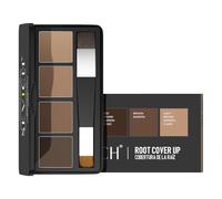 SEVICH 4-Color Hairline Powder,Root Touch Up Powder Palette,Waterproof Natural Finish for Sparse Hair & Gray Roots with Dual-Ended Brush for Men and Women,Brown Series