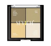 SEVICH 4-Color Square Hairline Powder Palette for Thinning Hair & Roots, Waterproof & Sweat-Resistant, Includes 4 Finger Puffs,Natural Look for Men and Women,Blonde Series,16g