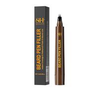 Sevich Beard Pen Filler Instant Dye 48h Waterproof & Sweatproof, 4-Prong Tip for Seamless Application, Enhances All Beard Types