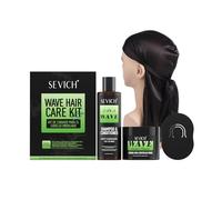 SEVICH Black Men Wave Cream & 2 in 1 Wave Shampoo Conditioner Care Set -Strong Shaping, Deep Cleaning,for All Hair Types,Hair Clay Wax 100g,Shampoo 200ml