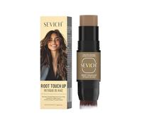 SEVICH Dual-Ended Root Touch Up Stick - Waterproof Hairline Enhancer for Sparse Hairlines & Gray Coverage, Non-Sticky Scalp Concealer with Beeswax, Instant Volume & Natural Look (Light brown)
