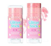 SEVICH Glitter Stick for Face,Hair & Body 2 Pack- Waterproof Sparkle Makeup,No Glue Needed,Easy to Apply & Remove,Kids & Skin Safe for Festivals,Parties,Concerts,Halloween & Christmas,15g,Pink