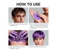 Sevich Grey Hair Dye, Temporary Hair Colour, Strong Hold Hair Styling Putty for Men and Women, Non Greasy & Water Resistant, Easy Wash Out, for Parties, Cosplay, 120 g