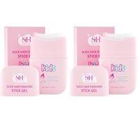 Sevich Hair Gel for Kids with Comb, Toddler Hair Wax Stick - Quick Fix for Flyaways & Stray Ends - Frizz Control - Gentle & Easy to Use 2.7 fl oz/80 ml (Pack of 2)