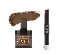 Sevich Hairline Powder 10g with Brush, Instantly Conceals Hair Loss & Thinning & Gray, 48H Waterproof Root Touch Up Powder, Natural Hair Shadow Toppers for Women & Men, 1 Box = 2.5 Boxes,Brown
