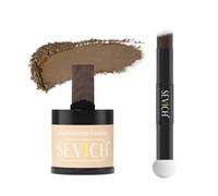 Sevich Hairline Powder 10g with Brush, Instantly Conceals Hair Loss & Thinning & Gray, 48H Waterproof Root Touch Up Powder, Natural Hair Shadow Toppers for Women & Men, 1 Box = 2.5 Boxes,Light Brown