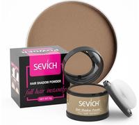 Sevich Hairline Powder,Instantly Conceals Hair Loss, Root Touch up Powder, Hair Shadow Toppers for Women & Men, Touch Up for Thinning Gray Hair, Windproof & Sweatproof,Light coffee