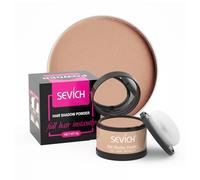Sevich Hairline Powder，Instantly Conceals Hair Loss, Root Touch up Powder, Hair Shadow Toppers for Women & Men, Touch Up for Thinning Gray Hair, Windproof & Sweatproof,Light brown