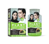 SEVICH Plant-Based Hair Dye Shampoo Sachets for women & men - with Avocado Extract | 10 Pre-Measured Packets | Ammonia-Free Gray Coverage | 5-in-1 Color & Care (30ml/Sachet) Natural Black