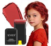 SEVICH Temporary Hair Chalk Comb Red,Hair Color for Kids,8 Dye Colours,Quick Drying & Easy Cleaning,Perfect for Halloween,Children's Day,Cosplay & Parties,20g