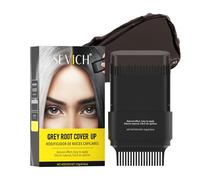 SEVICH Touch Up Comb 2 in 1 Korean, Instant Hair Root Touch-Up Stick | Dual-Sided Design For Natural Gray Coverage, Long-Lasting Moisturizing Formula With Plant Extracts,15g Dark brown